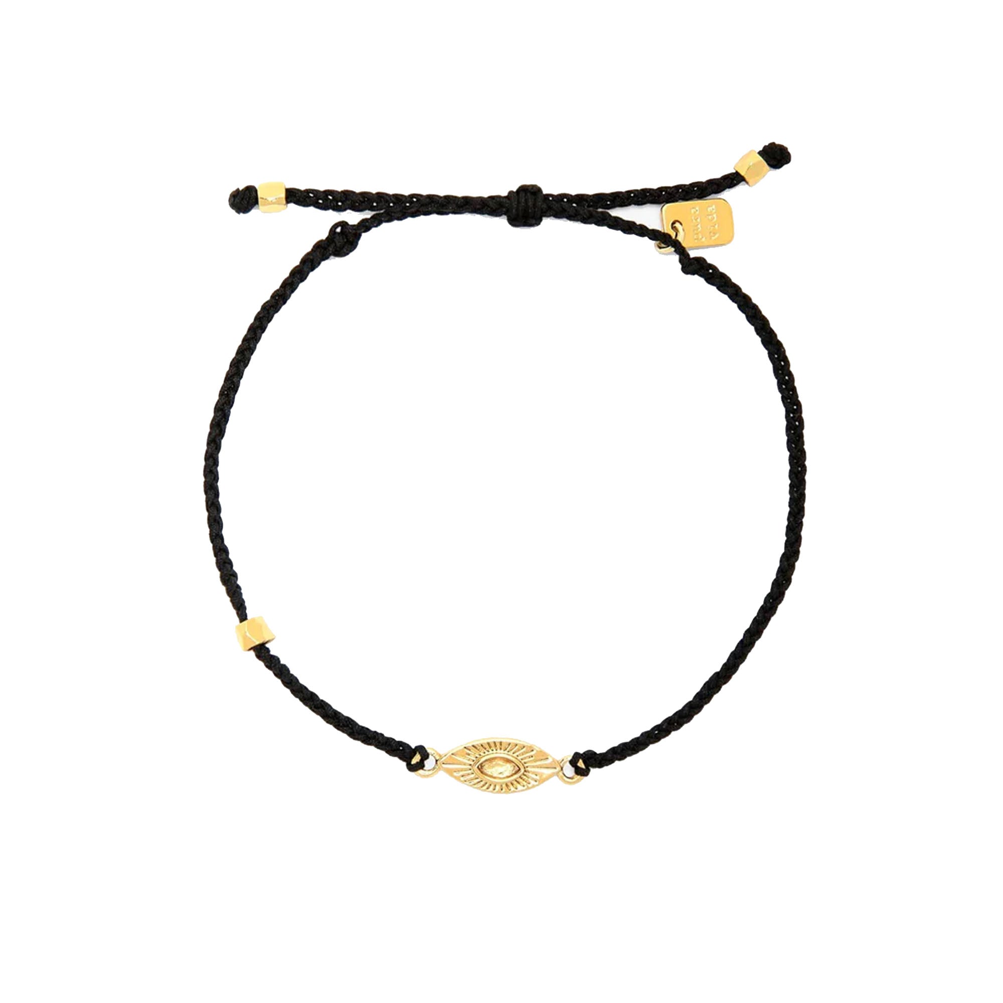 Pura Vida Sunburst Eye Charm Gold Bracelet