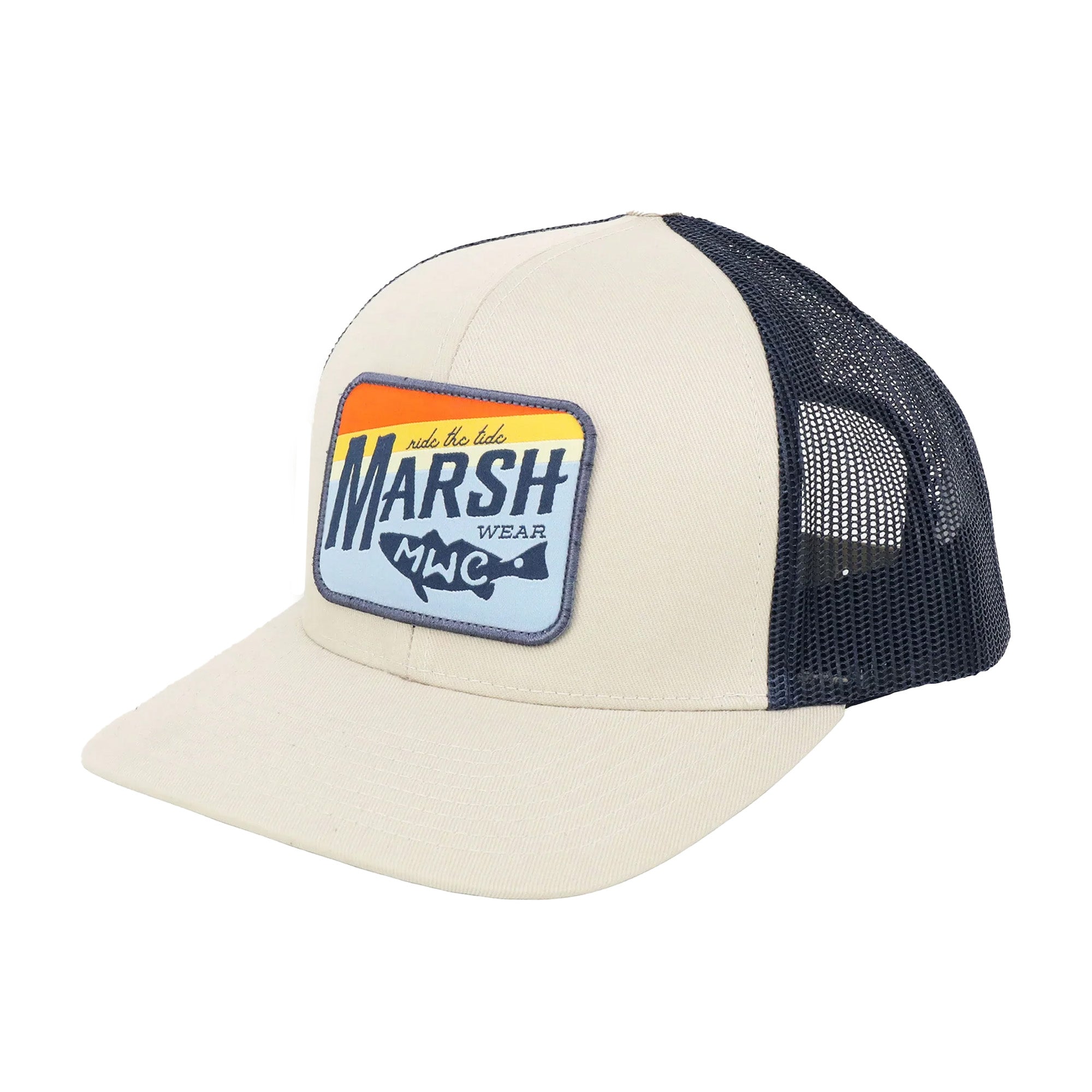 Marsh Wear Sunset Marsh Men's Trucker Hat - Mist