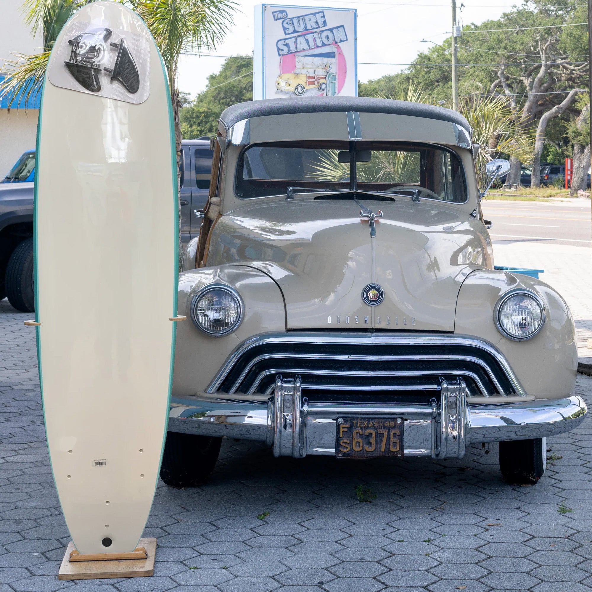 Surface 7'0 Soft Surfboard - Seafoam