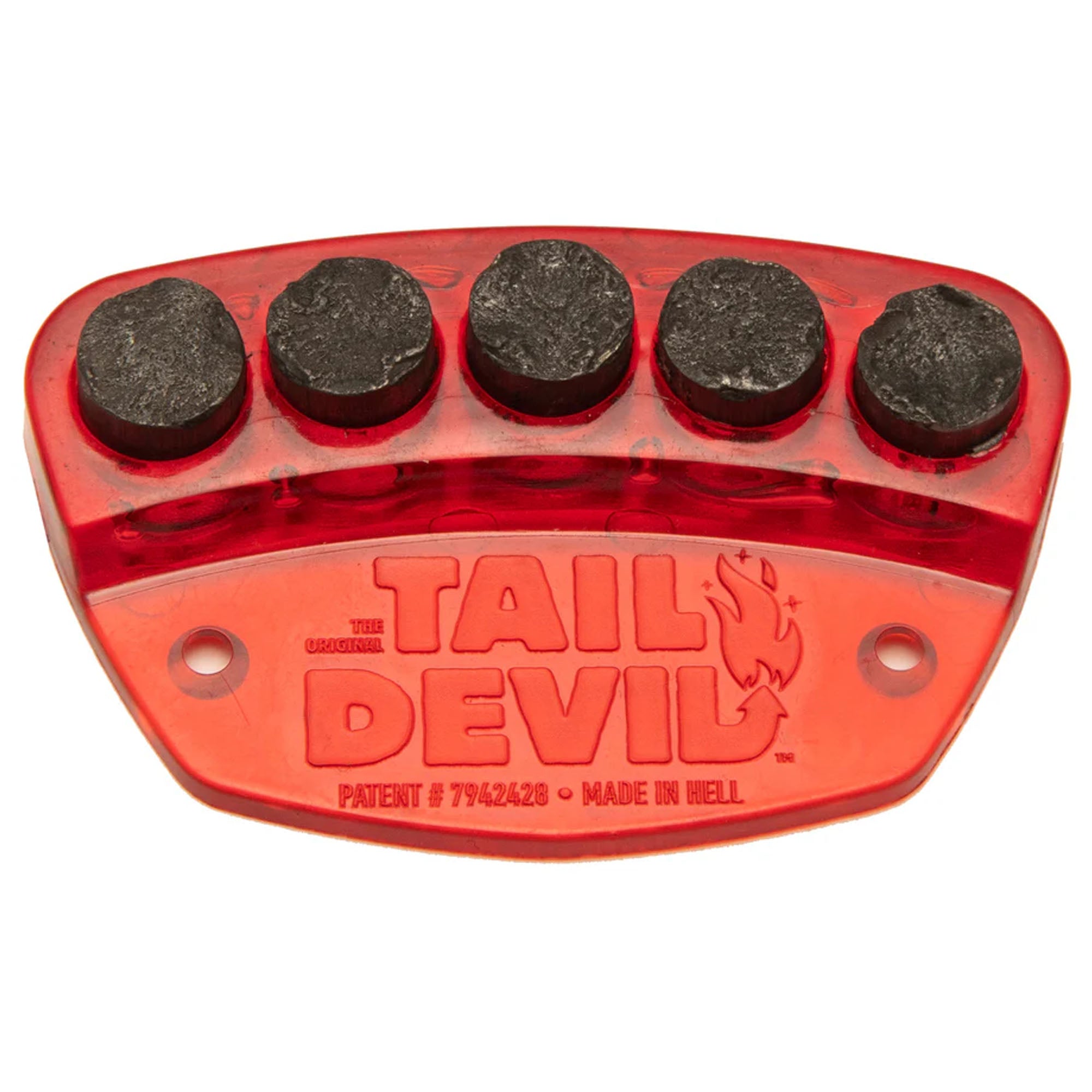 Rail Devils Tail Devil Sparking Skateboard Spark Plate - Red