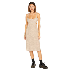 Volcom Cha Cha Ching Women's Dress - Taupe