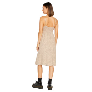 Volcom Cha Cha Ching Women's Dress - Taupe