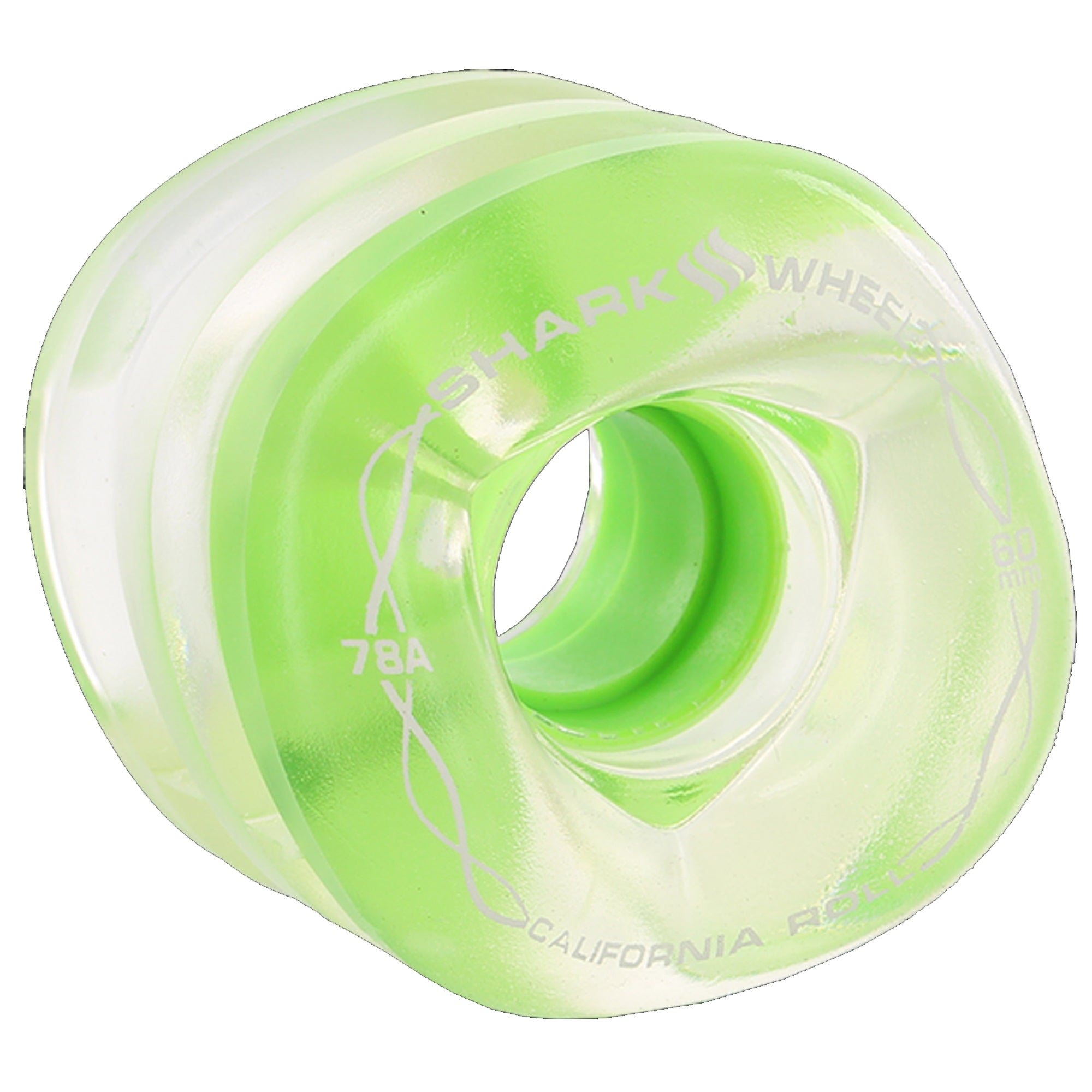 Shark California 60mm 78a Skateboard Wheels - Green