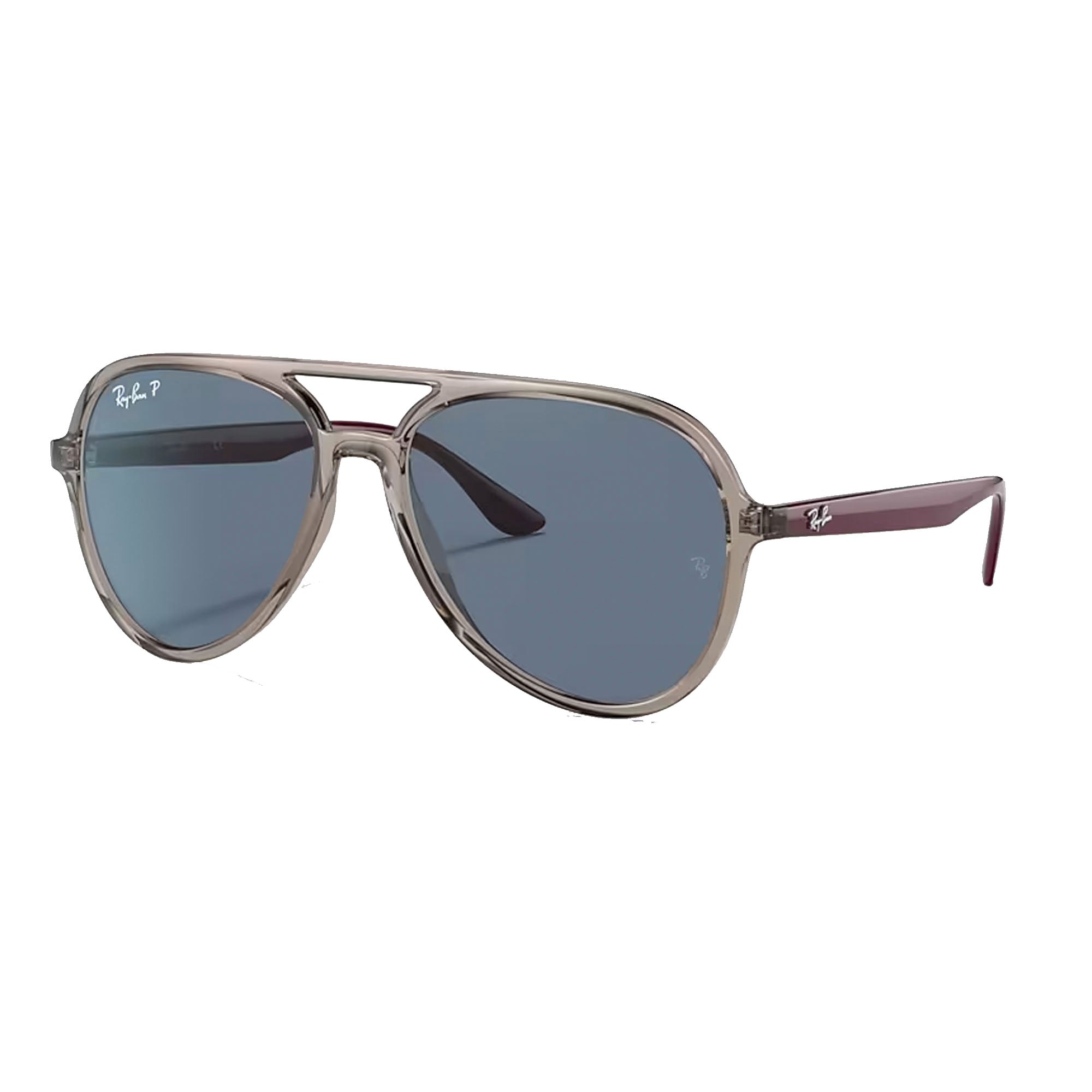 Ray Ban 0RB4376 Men's Sunglasses - Transparent Grey/Dark Blue Polarized