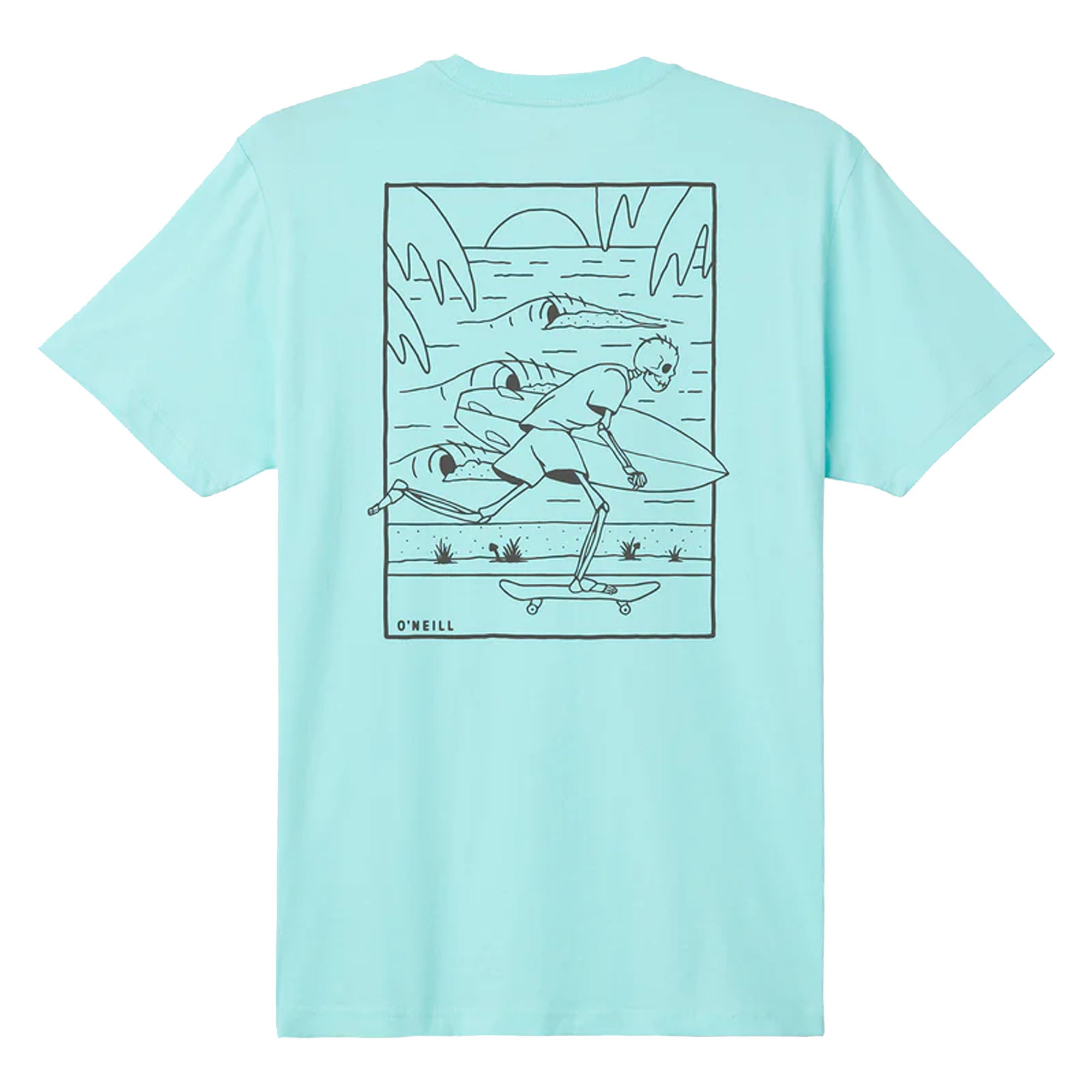 O'Neill Skate Bones Men's S/S T-Shirt - Turquoise