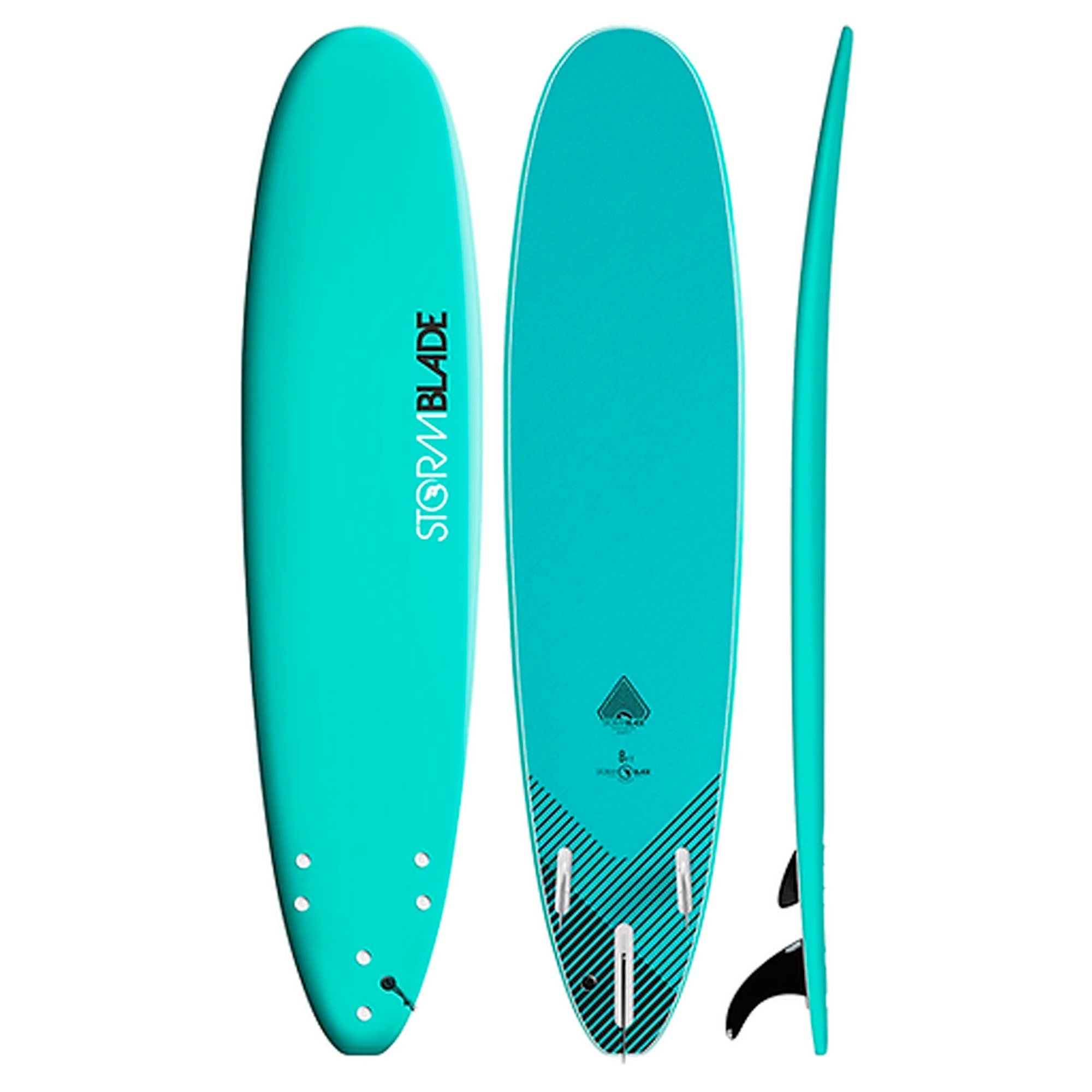 Storm Blade Classic 7'0 Soft Surfboard - Turquoise