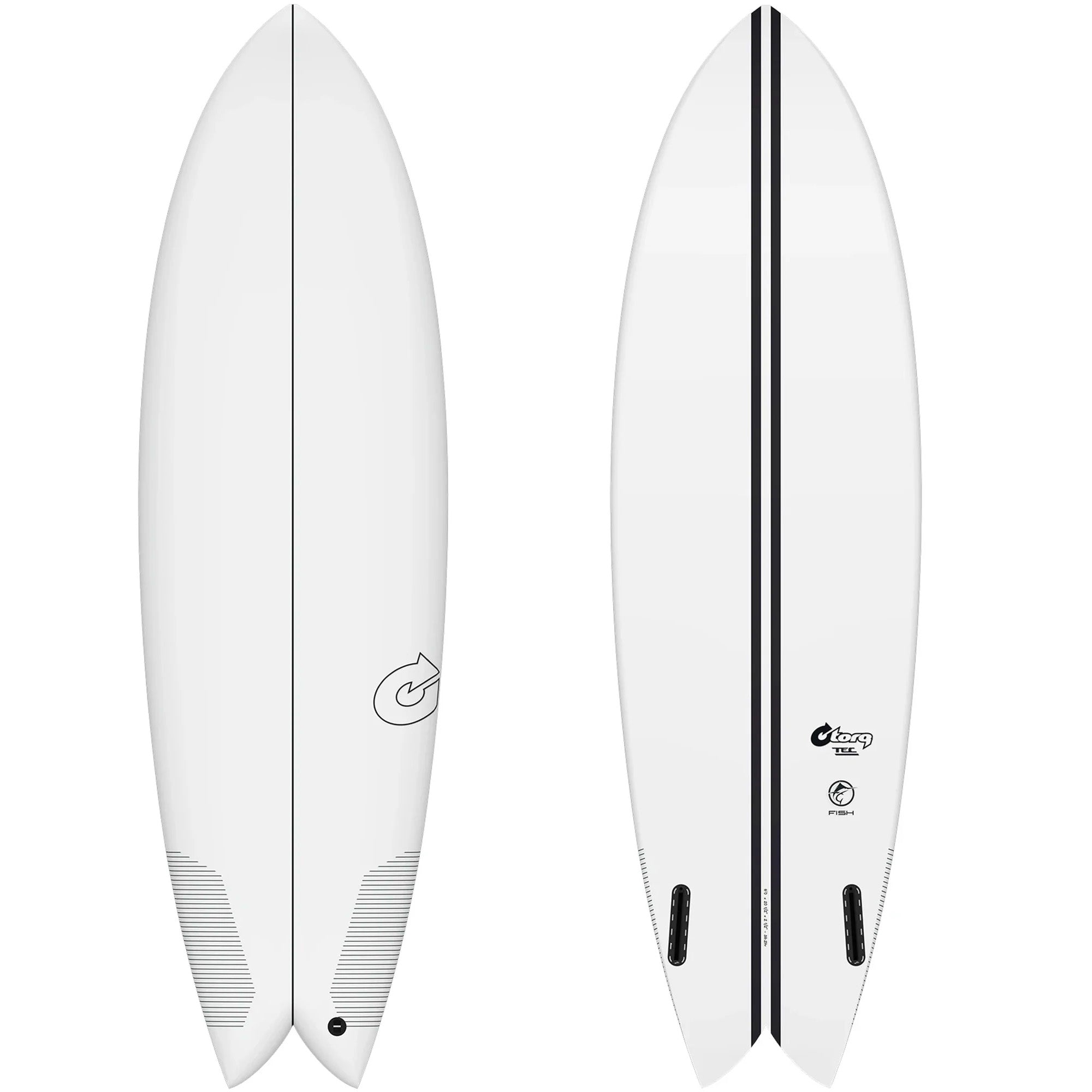 Torq Twin Fish TEC 6'2 Surfboard - Futures