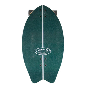 Hamboard Cory Lopez Twisted Fin 26" Surfskate Skateboard - Teal