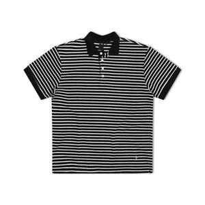 Former Uniform Striped Men's S/S Dress Shirt - Black/White