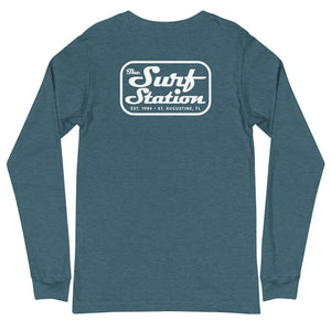 Surf Station Mechanic White Men's L/S T-Shirt