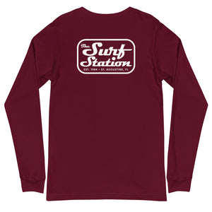 Surf Station Mechanic White Men's L/S T-Shirt