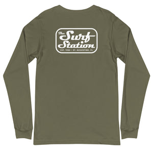 Surf Station Mechanic White Men's L/S T-Shirt