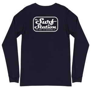 Surf Station Mechanic White Men's L/S T-Shirt