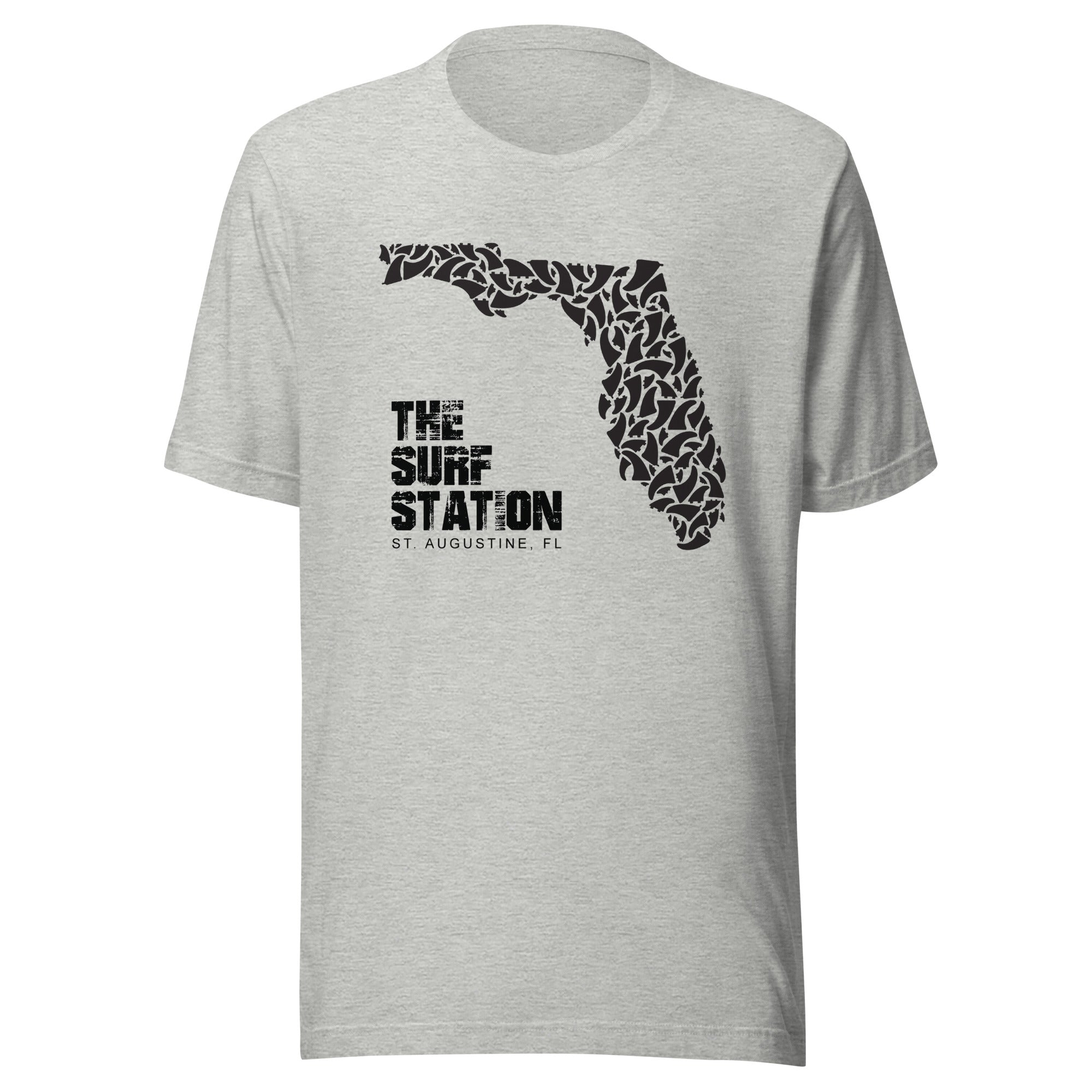 Surf Station FL Fins Black Men's S/S T-Shirt