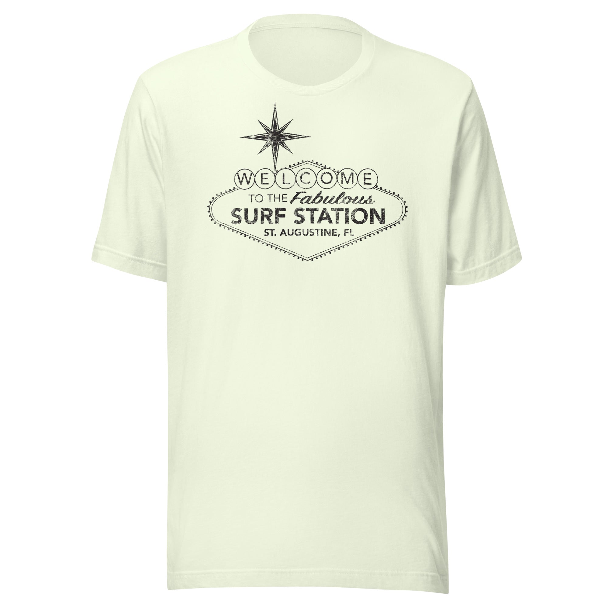 Surf Station Welcome Sign Black Men's S/S T-Shirt