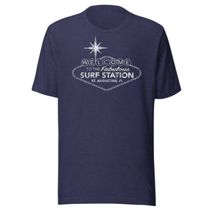 Surf Station Welcome Sign White Men's S/S T-Shirt