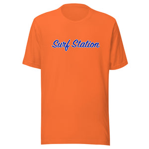 Surf Station Orange & Blue Men's S/S T-Shirt