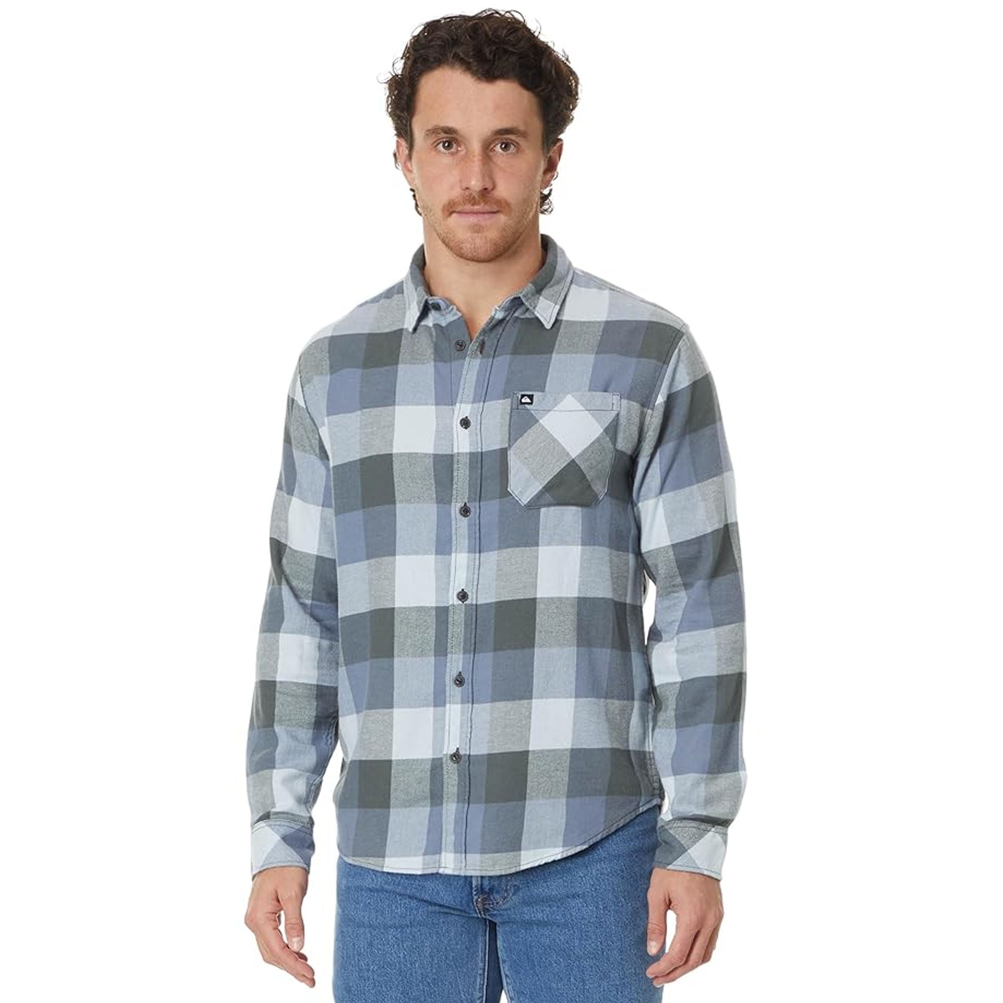 Quiksilver Motherfly Men's L/S Flannel - Blue