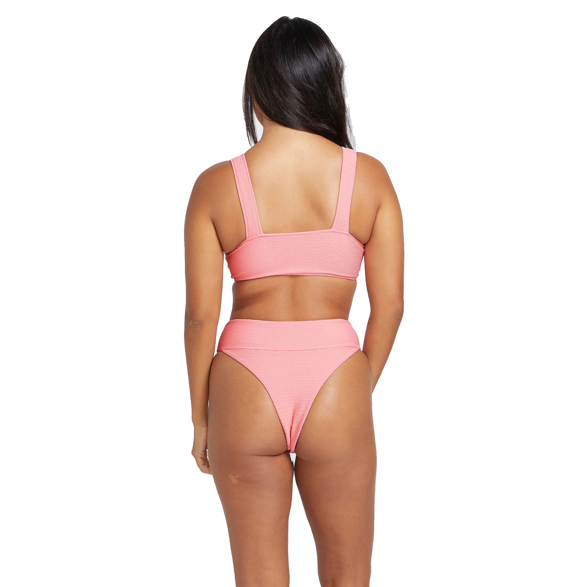 Volcom So Current Plunge U-Wire Women's Bikini Top - Pink