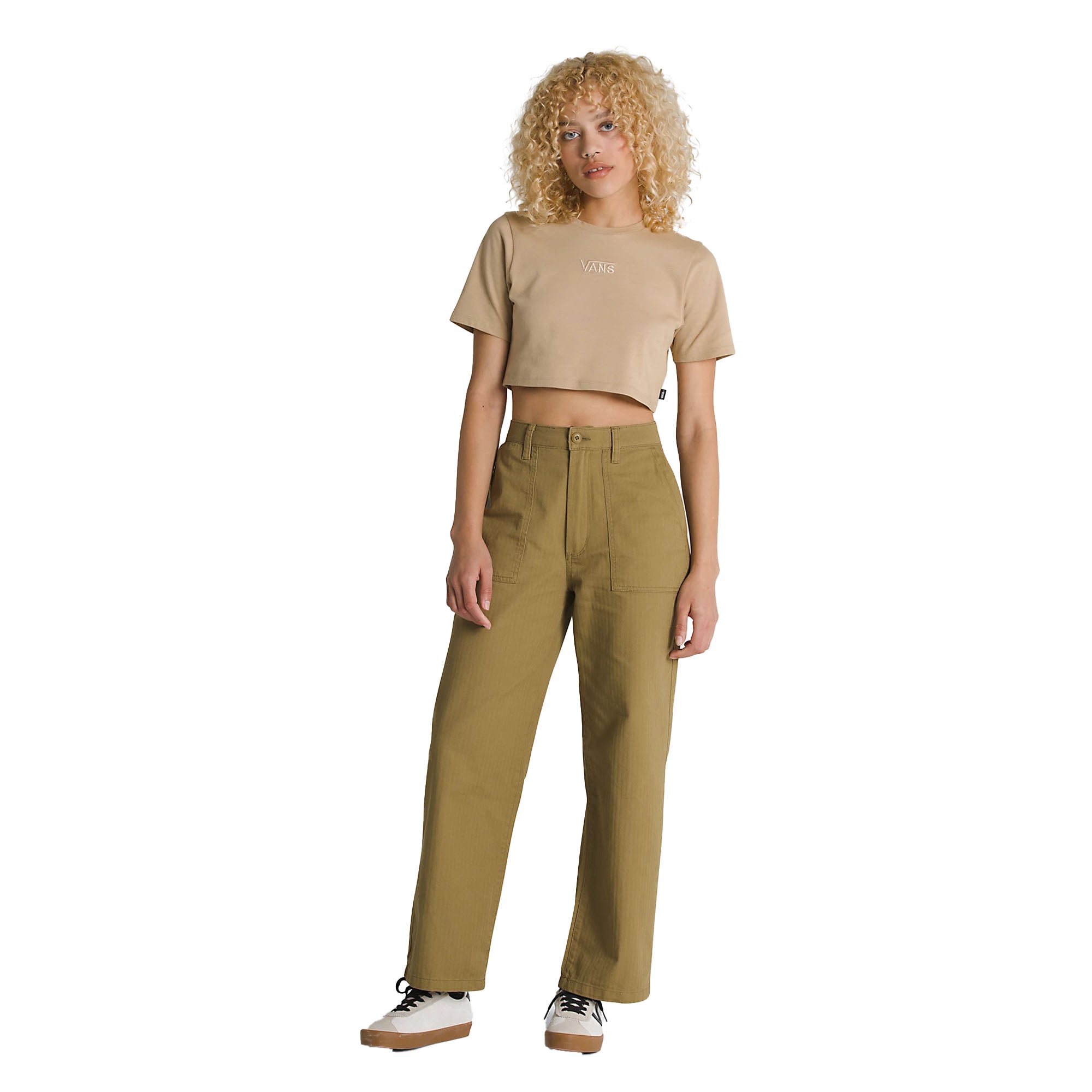 Vans Union Relaxed Carpenter Women's Pants - Gothic Olive Green