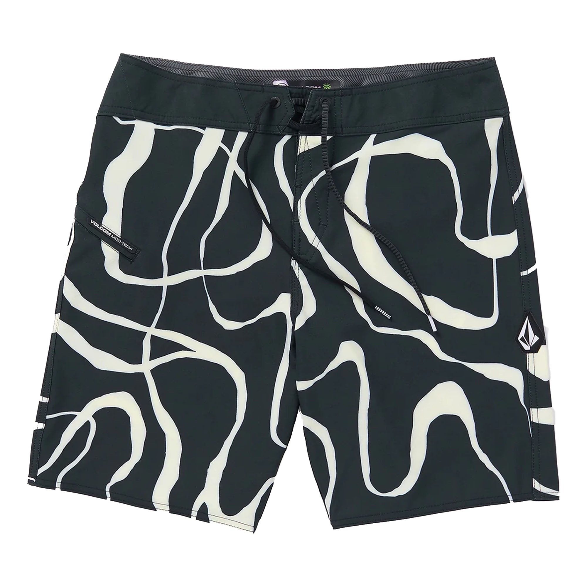 Volcom Blind Lines Mod 19" Men's Boardshorts - Black