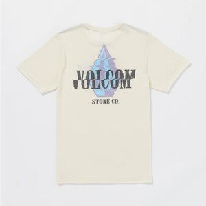 Volcom Scrambled Channel Men's S/S T-Shirt - Off White