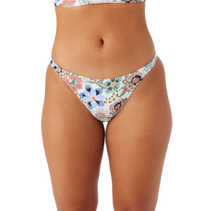 O'Neill Talitha Floral Kee Beach Full Women's Bikini Bottoms - Vanilla