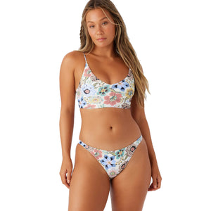 O'Neill Talitha Floral Kee Beach Full Women's Bikini Bottoms - Vanilla