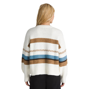 Vans Valerie Stripe Cardigan Women's Sweater - Marshmallow