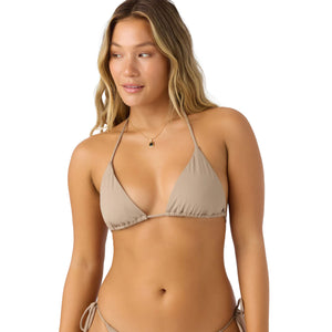 O'Neill Saltwater Solids Venice Triangle Women's Bikini Top - Dune