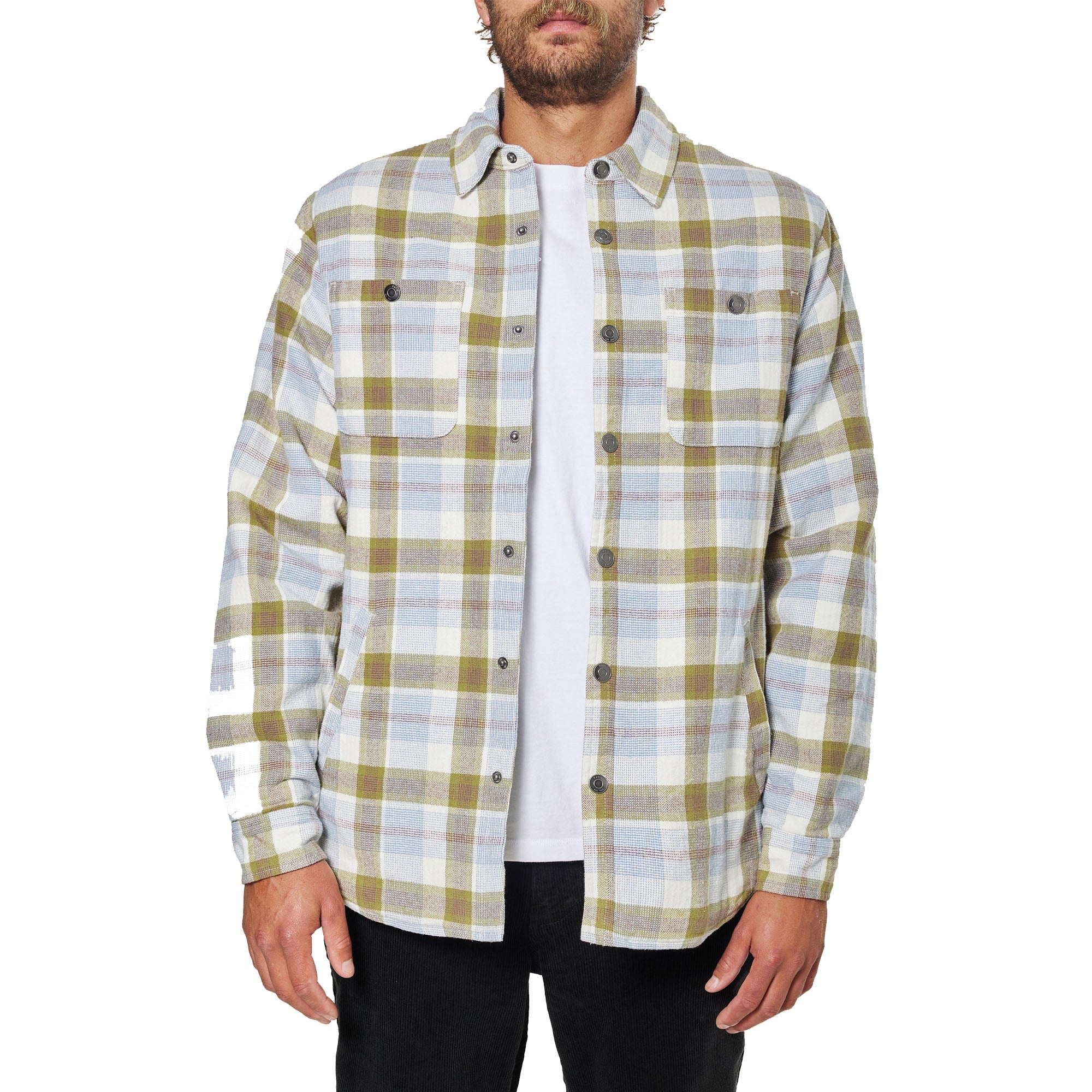 Katin Harold Men's Flannel Jacket - White