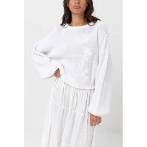 Rhythm Classic Knit Women's Jumper - White