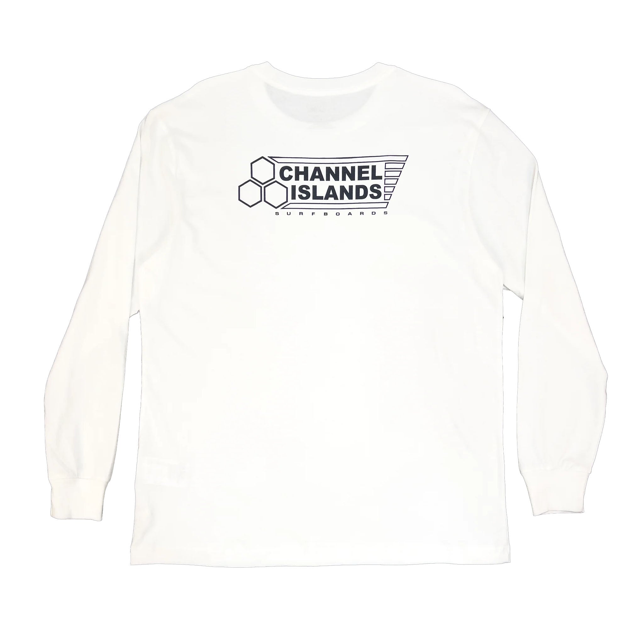 Channel Islands Solid Flag Crew Men's L/S Shirt - White