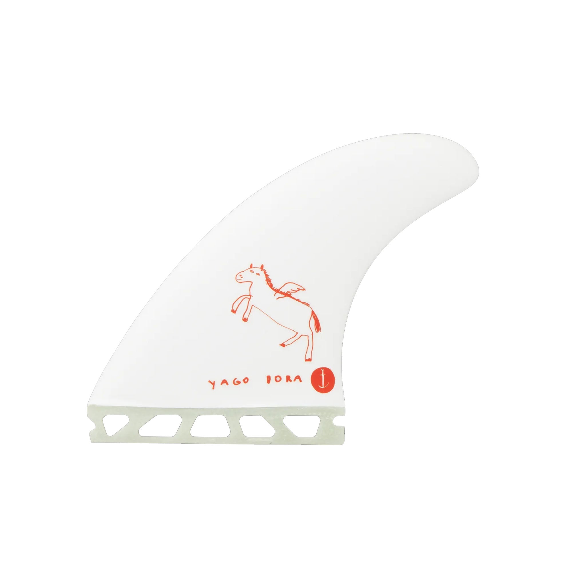 Captain Fin Co. Yago Dora Futures Tri Surfboard Fins - Large/White