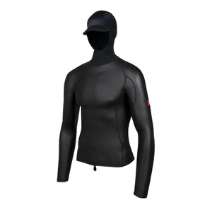 Florence Marine X Windshield Men's L/S Hooded Rashguard - Black