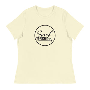 Surf Station Distressed Vegas Black Women's Relaxed T-Shirt