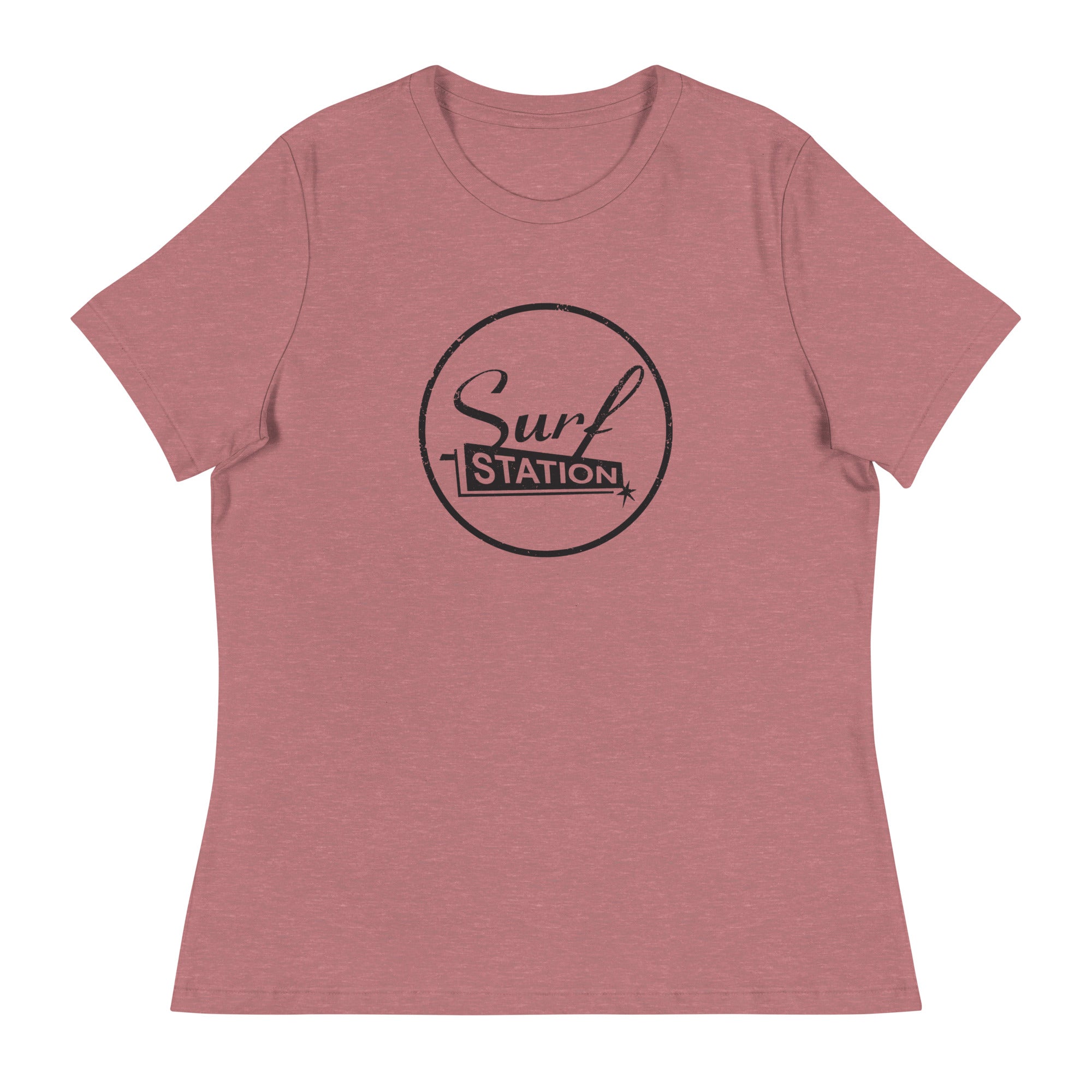 Surf Station Distressed Vegas Black Women's Relaxed T-Shirt