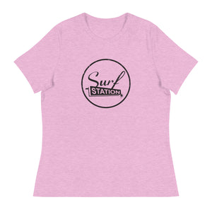 Surf Station Distressed Vegas Black Women's Relaxed T-Shirt