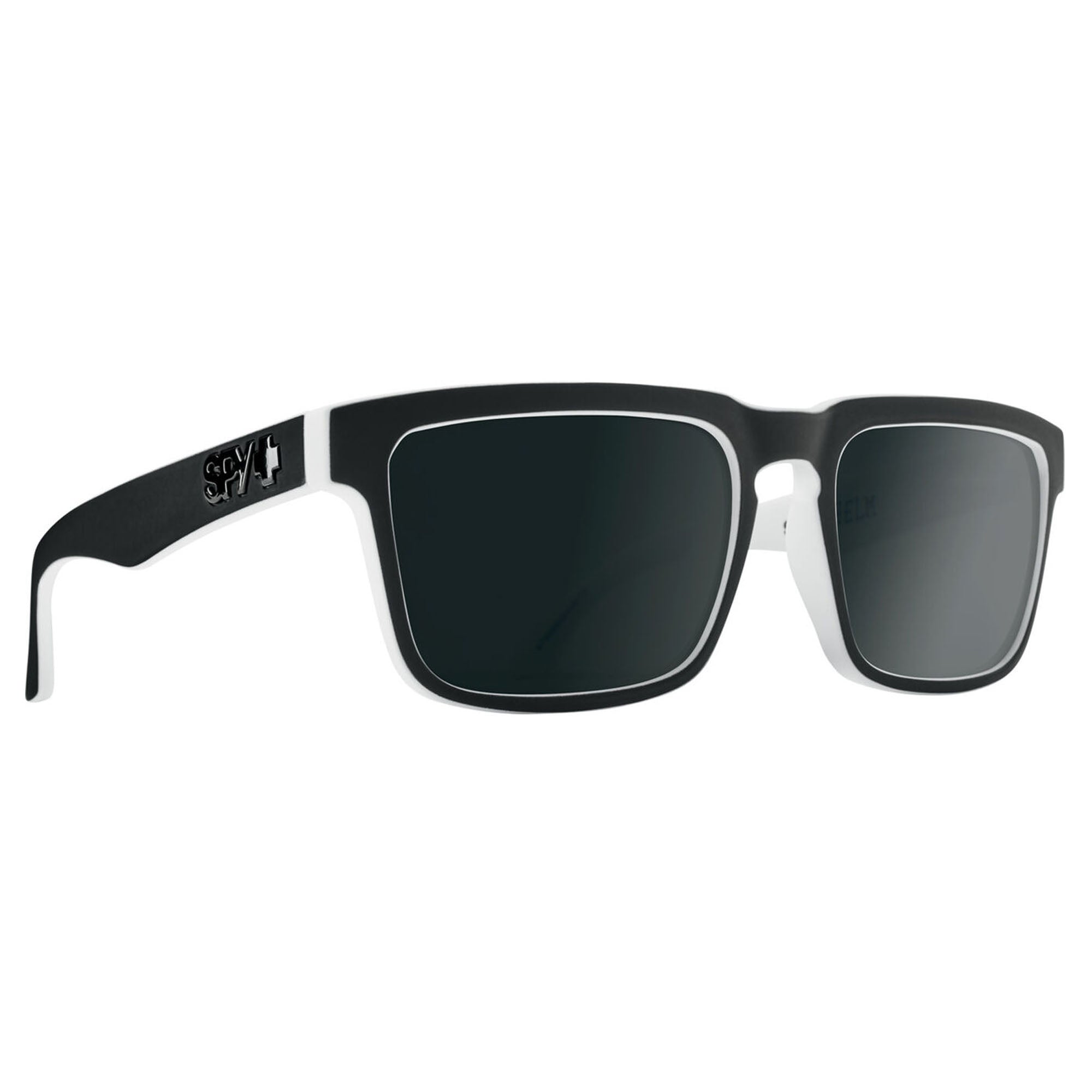 Spy Helm Men's Sunglasses - Whitewall/Happy Gray Green w/ Black Spectra Mirror Polarized