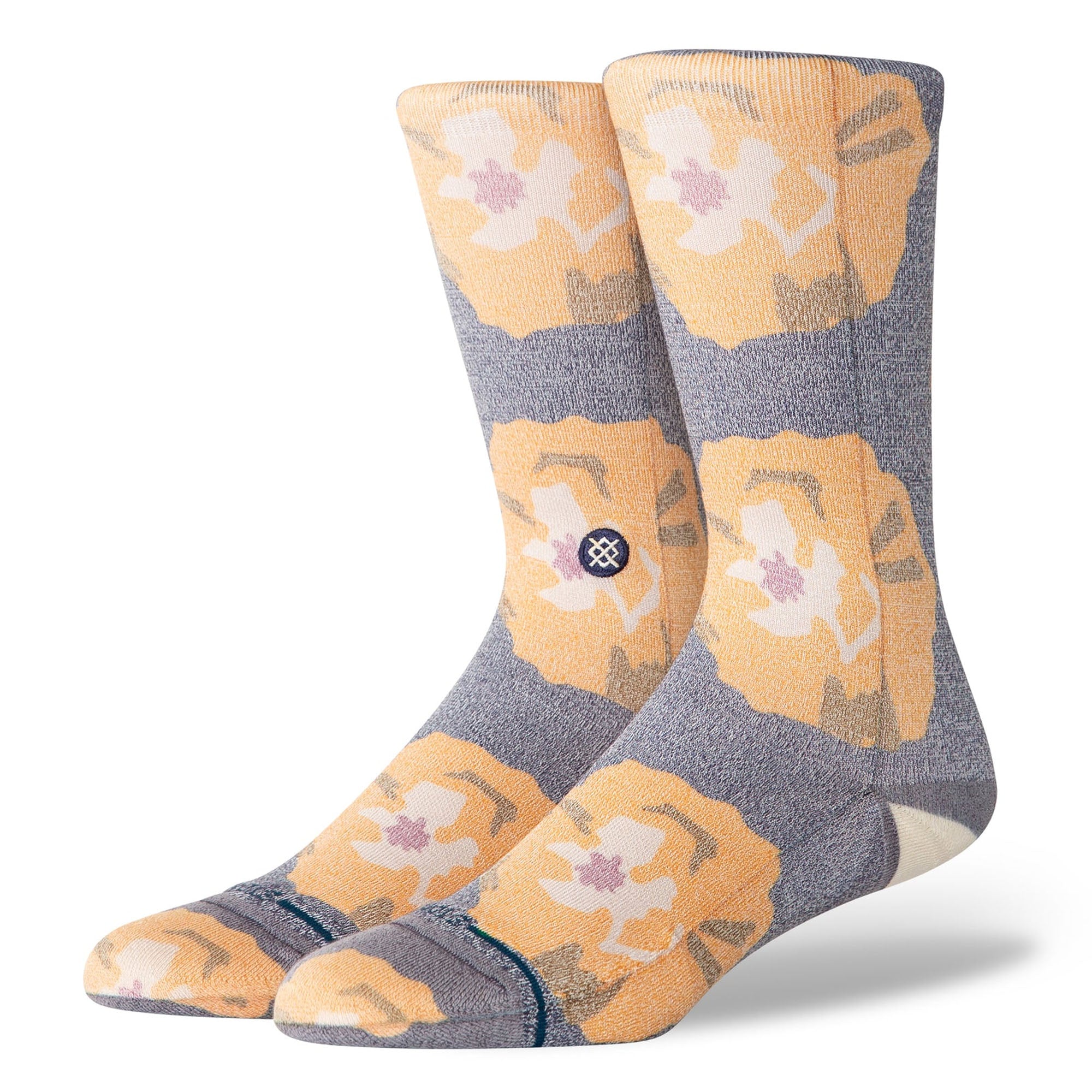 Stance Yellow Brick Men's Crew Socks - Navy