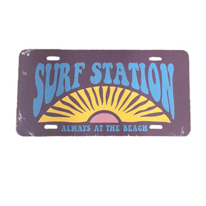 Surf Station License Plate