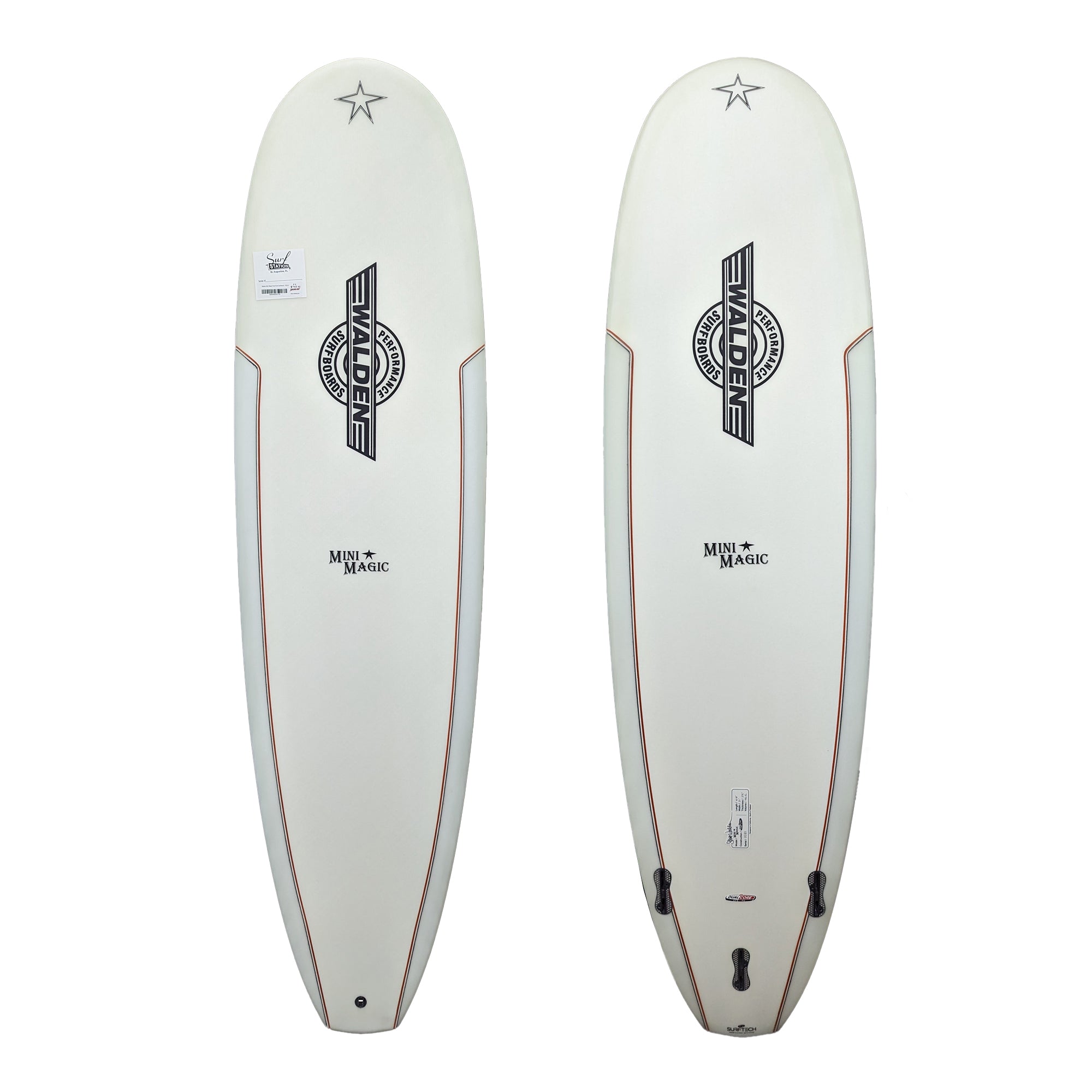 Walden Mini Magic Dual-Core 6'8 Surfboard - FCS II