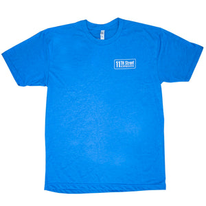 11th Street Surfboards Men's S/S T-Shirt - Heather Blue