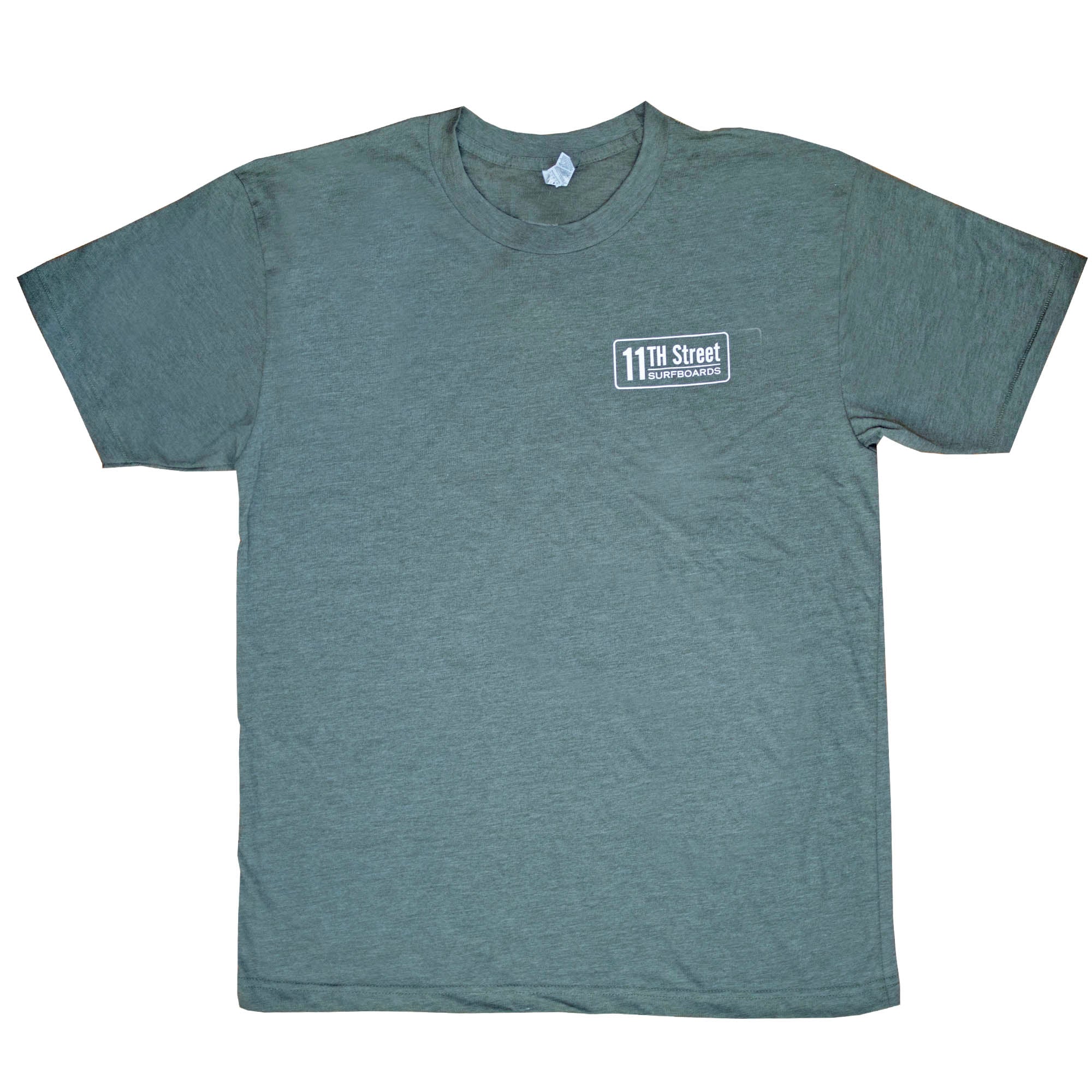 11th Street Surfboards Men's S/S T-Shirt - Green