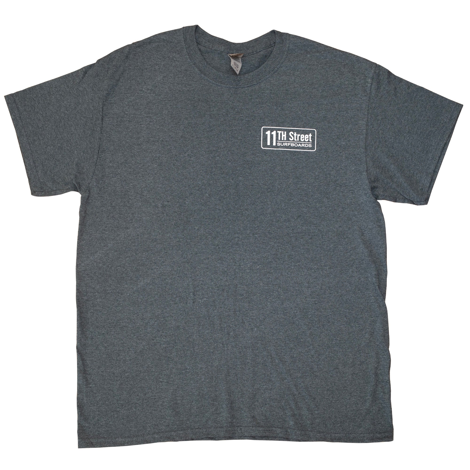 11th Street Surfboards Men's S/S T-Shirt - Grey