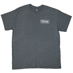 11th Street Surfboards Men's S/S T-Shirt - Grey