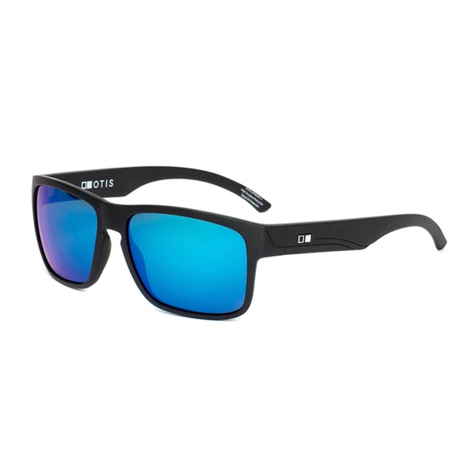 Otis Rambler Reflect Men's Sunglasses - Matte Black/Mirror Blue Polarized