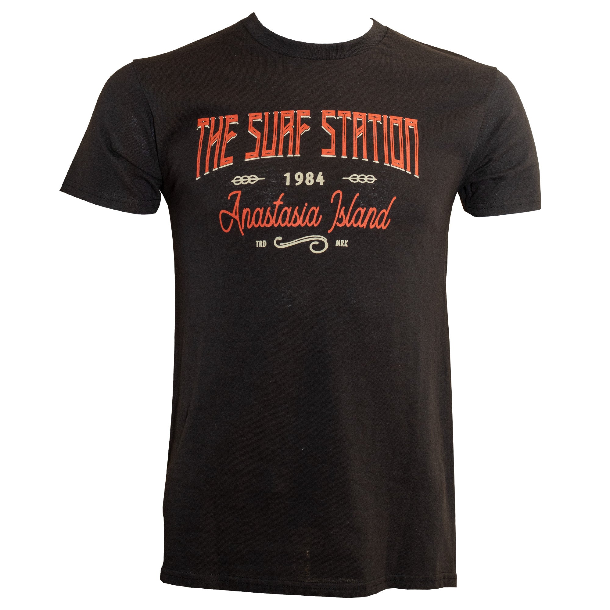 Surf Station 1984 Men's S/S T-Shirt - Black