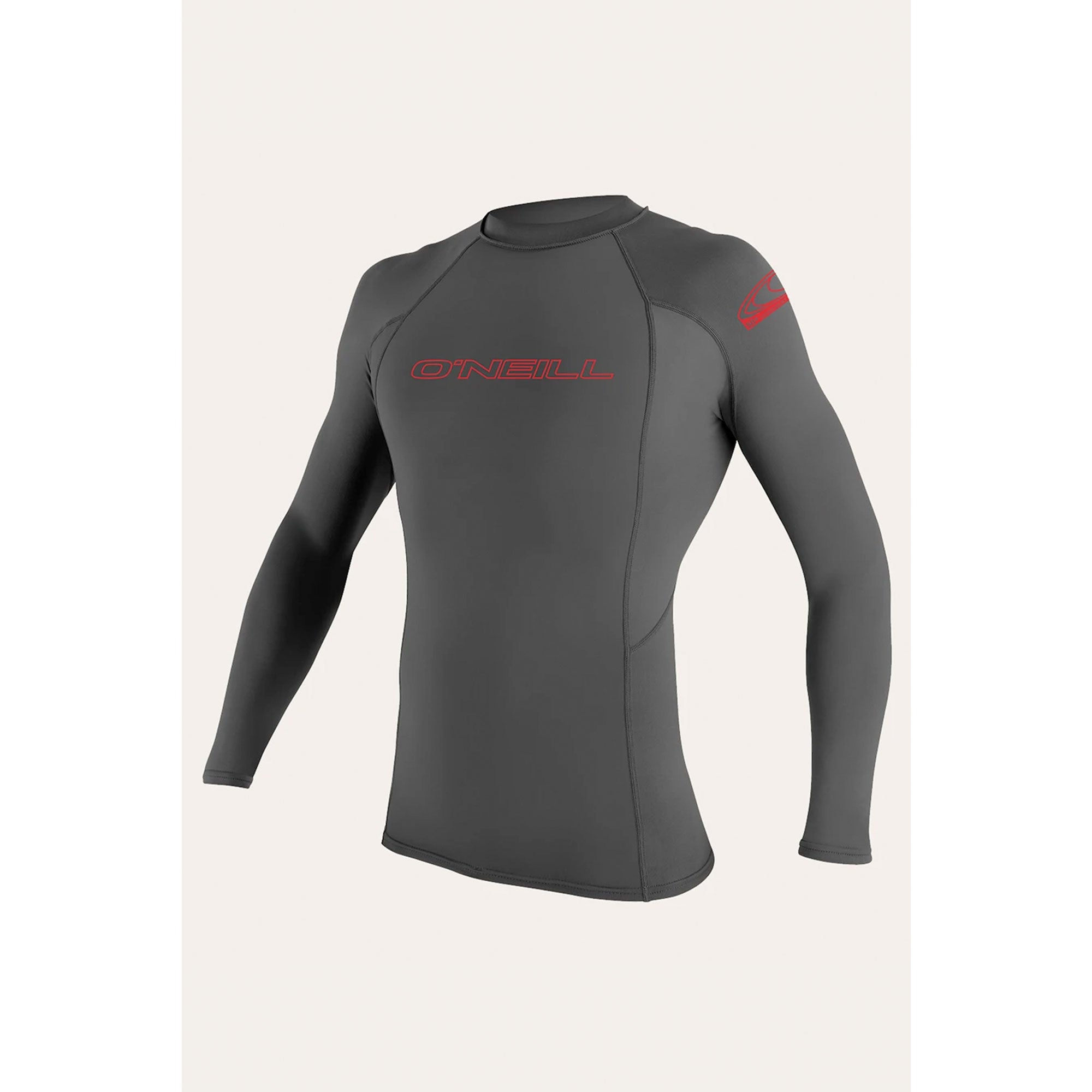 O'Neill Basic Skins Crew L/S Youth Boys Rashguard - Graphite