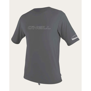 O'Neill Basic Skins Men's S/S Loose Fit Rashguard - Smoke